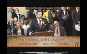 Senate Bill 107 was heard in the House Education Committee on Friday, March 27, 2015.  Lockwood Resident and Lockwood Elementary School District Superintendent Tobin Novasio testifies in support of Senate Bill 107.  